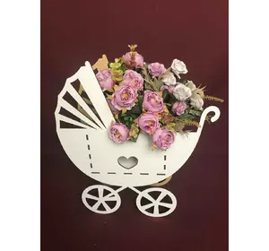 Кошик для квітів "Коляска"