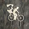 Топпер "Молодята на велосипеді" 12,5*17 см Топпер "Молодята на велосипеді" 12,5*17 см