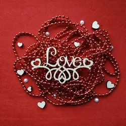 Топпер з дерева "2 hearts Love" 10*6 см Топпер з дерева "2 hearts Love" 10*6 см