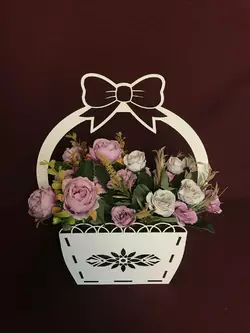 Кошик для квітів "Бантик" Кошик для квітів "Бантик"