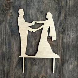 Топпер "Весільна пара" 11*17 см Топпер "Весільна пара" 11*17 см