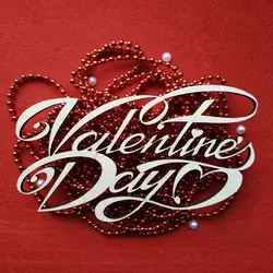 Топпер з дерева ажурний "Valentine's Day" 11*7 см Топпер з дерева ажурний "Valentine's Day" 11*7 см