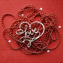 Топпер з дерева "Ажурне серце Love" 8*3 см Топпер з дерева "Ажурне серце Love" 8*3 см