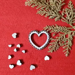 Топпер з дерева "Сердечко підвіска" великий 7.7*7.1 см Топпер з дерева "Сердечко підвіска" великий 7.7*7.1 см